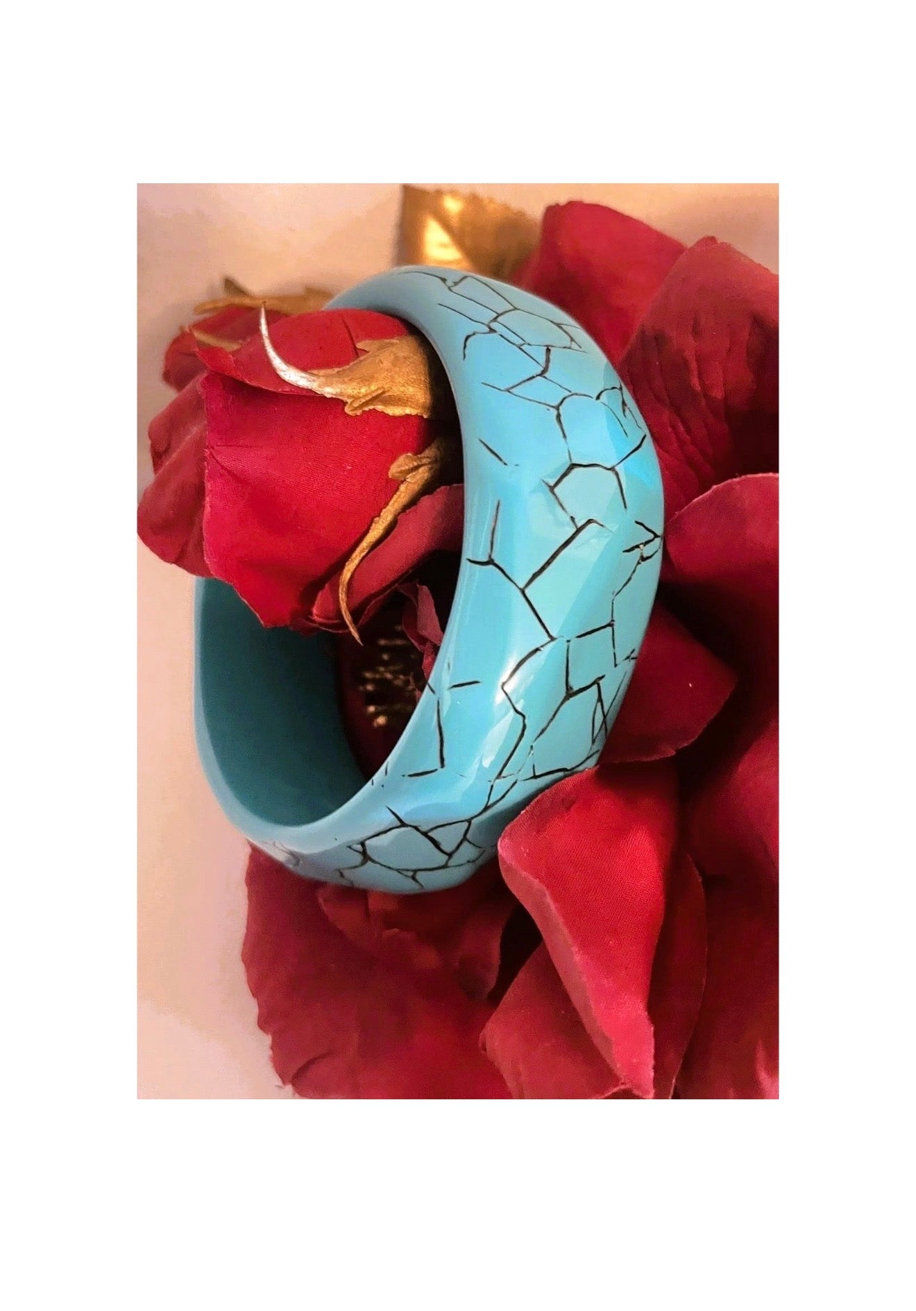 Pulsera DOLCE & GABBANA turquesa efecto mármol · vintage