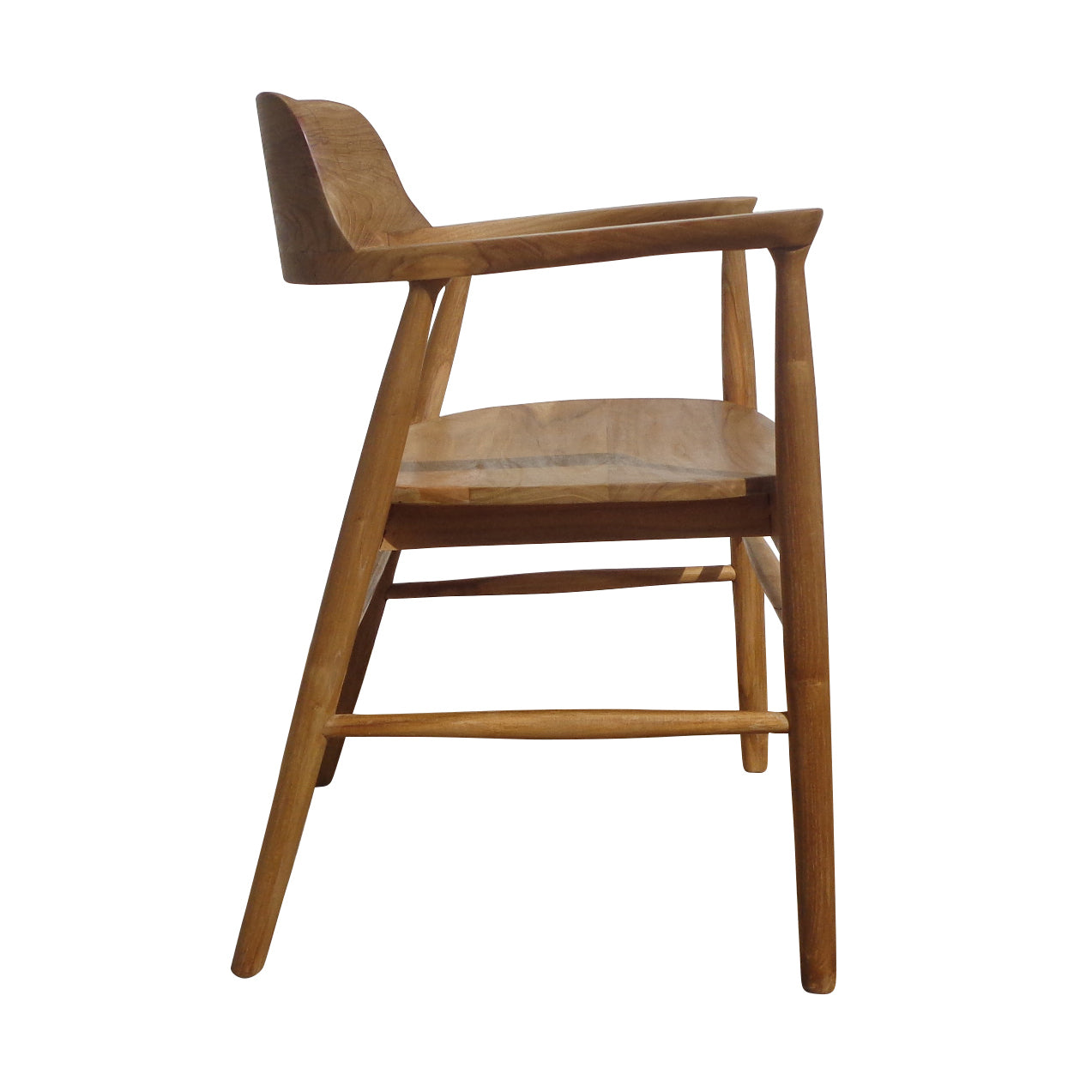 Silla Nara – Silla de comedor de madera maciza con brazos