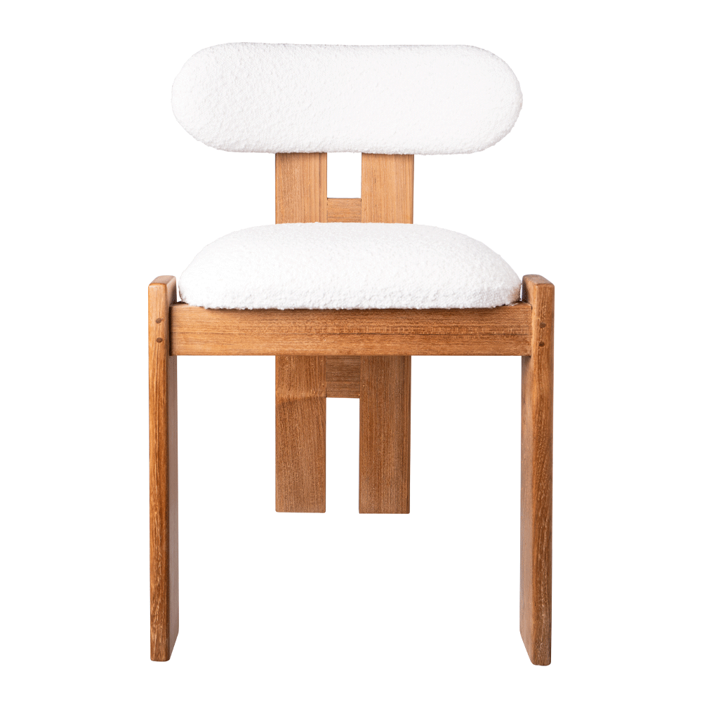 Silla Luma – Silla de comedor tapizada en madera natural