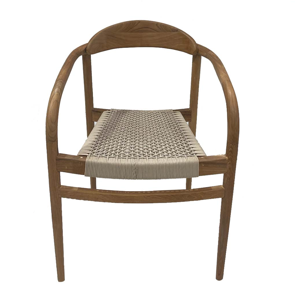 Silla Eira – Silla de comedor de madera y cuerda natural