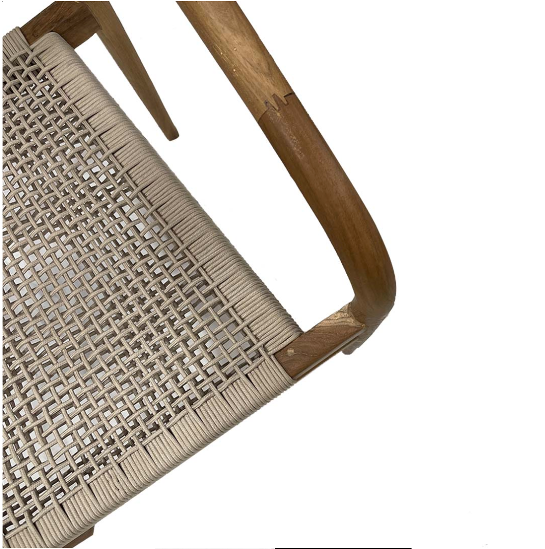 Silla Eira – Silla de comedor de madera y cuerda natural