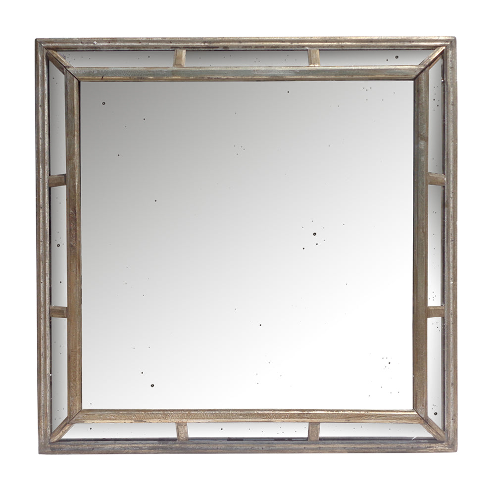 Espejo Siena rectangular con marco de madera

