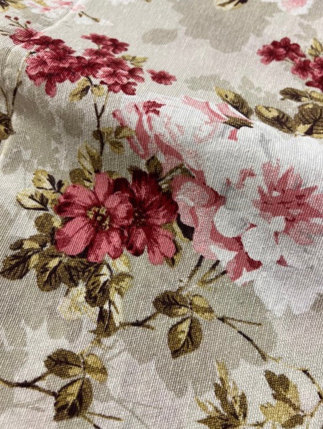 Tela Pajarera — floral con pájaros