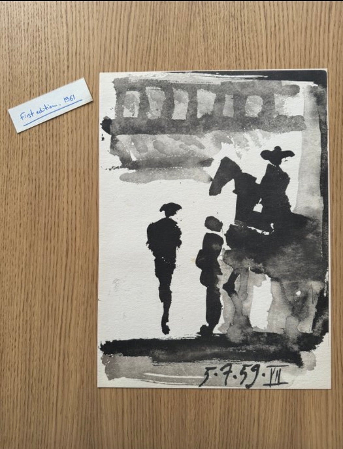 Pablo Picasso · Litografía «Toros y toreros» · 1ª edición 1961 (Cercle d'Art)