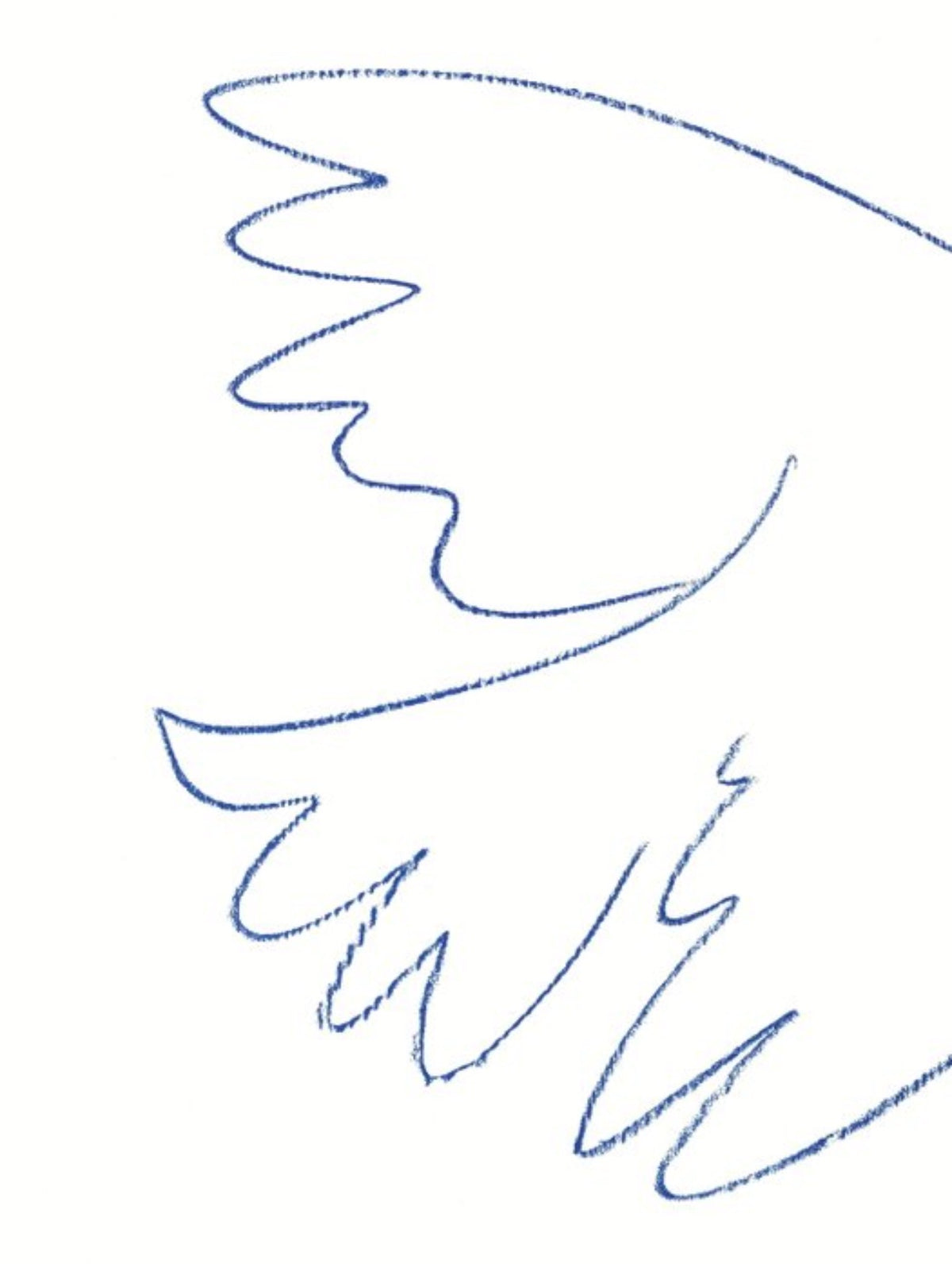 Litografía Pablo Picasso «Colombe Bleue» (La paloma azul) · firmada en plancha · 50×65,5 cm