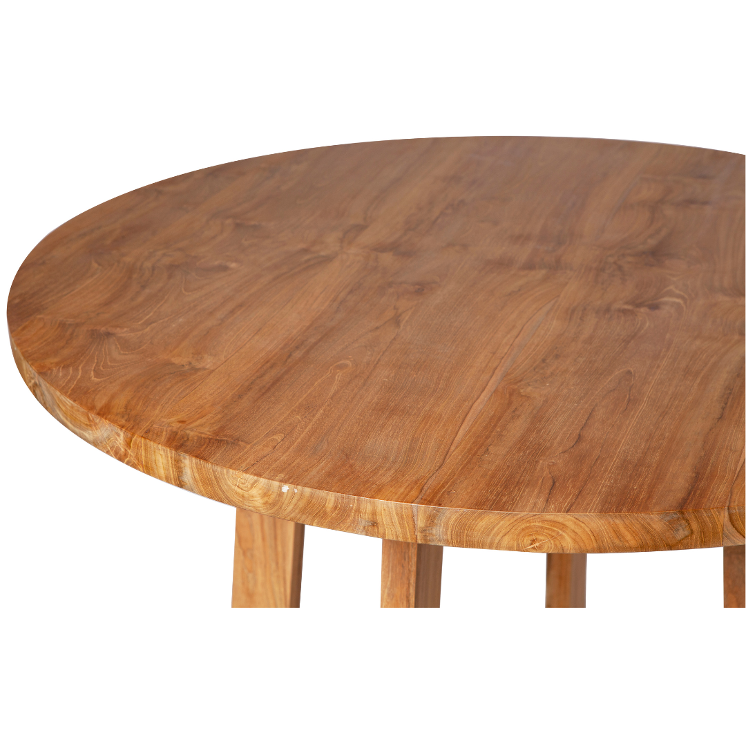 Mesa Arce – Mesa de comedor redonda de madera maciza