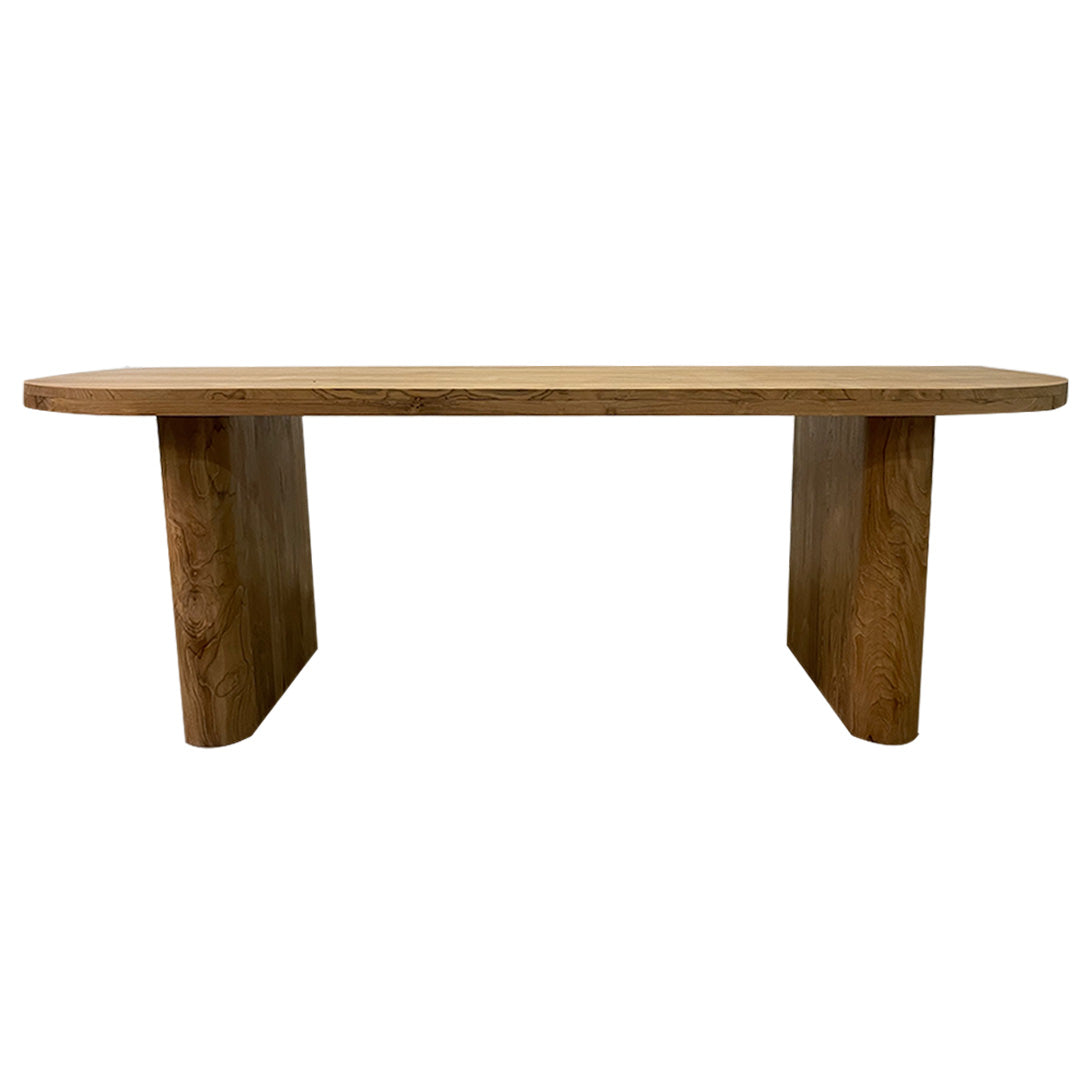 Mesa María – Mesa de comedor ovalada de madera maciza