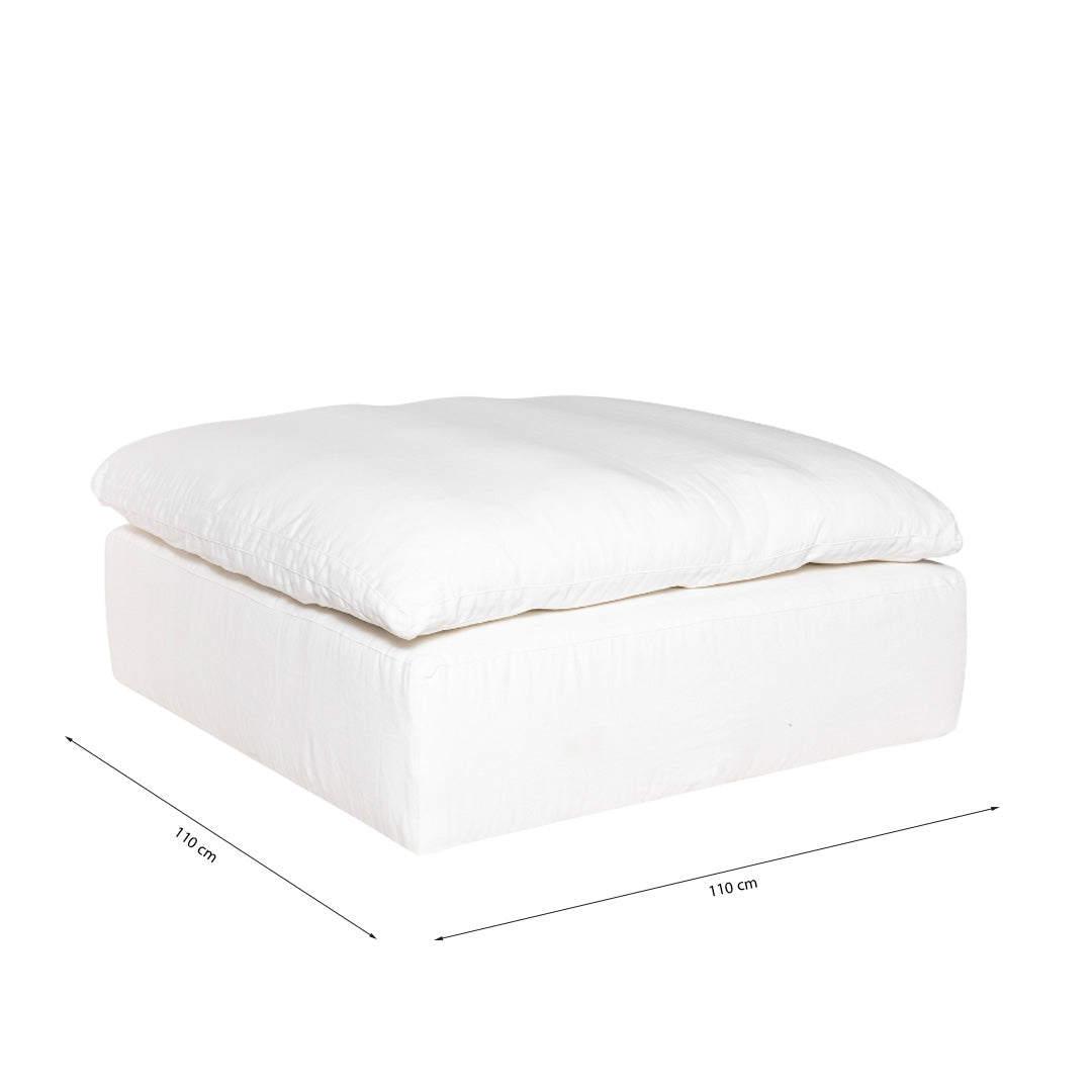 Sofá Lino – Sofá modular de tres plazas con tapizado textil