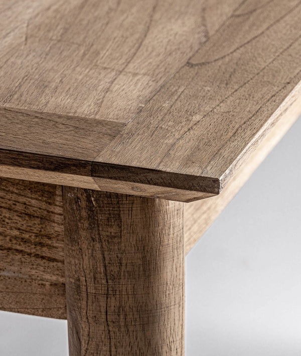 Mesa de comedor escandinava de madera natural – Marlen Gallery